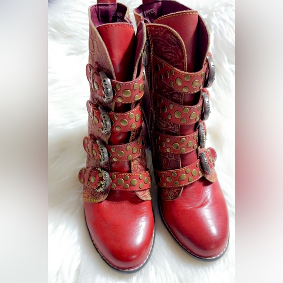 NEW L`Artiste by Spring Step Women's Leather Boots Wonderland SIZE 38 Fit 7.5/8 - Picture 12 of 14